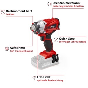 Masina de insurubat Einhell TE-CI 181 Li-Solo 140 Nm Power X-Change - Img 3