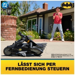 Masina de Jucarie Batcycle DC Comics Batman cu Figurina de 30cm, RC, pentru copii de la 4 ani - Img 4