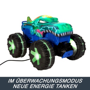 Masina de jucarie Hot Wheels Monster Trucks Mega-Wrex Alive 115 cu telecomanda, 3 moduri de joaca - Img 6