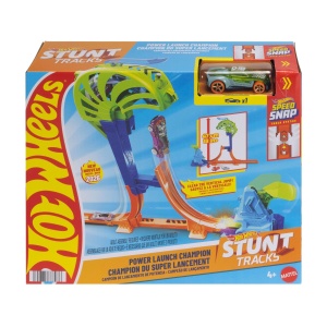 Masina de jucarie Hot Wheels Power-Start-Champion cu pista si salt de 15 cm, 164 - Img 3