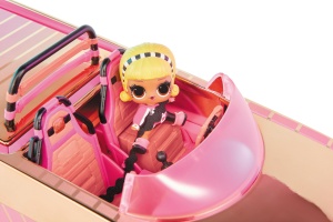 Masina de Jucarie L.O.L. Surprise Car-Pool Coupe cu Piscina si Papusa Exclusiva, Roz - Img 4