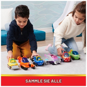 Masina de jucarie PAW PATROL Aqua Pups cu figurina Rubble, 23 cm, design Hammerhai - Img 9