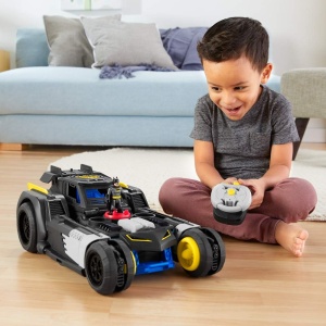 Masina de jucarie radiocomandata Fisher-Price GMH33 Batmobile cu lumini si sunete - Img 7