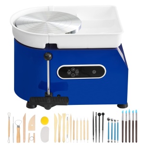 Masina de Modelat Ceramica VEVOR 450 W, Roda de 28 cm, cu Pedal si Accesorii - Img 9