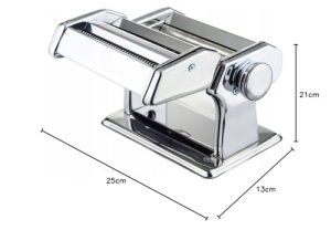 Masina de paste Maestro MR-1679R, aparat manual de paste proaspete, taietor de paste, otel inoxidabil, 8 setari de grosime, atasament ravioli, operare usoara pentru casa, lasagna, spaghete, taitei - Img 10