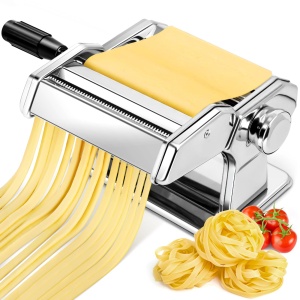 Masina de paste manuala YASHE QF-150 otel inoxidabil 7 setari grosime 2 latimi de taiere