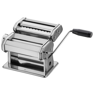 Masina de paste WMF Gourmet manuala din otel inoxidabil 19,5x 12,5x 12,5 cm, 9 niveluri de aluat, ideala pentru foi de aluat, paste inguste si late
