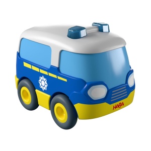 Masina de politie HABA 2011867001 - din plastic reciclat, fara baterii, pentru copii de la 2 ani