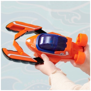 Masina de salvare PAW PATROL Aqua Pups cu figurina Zuma, 23 cm, design Hummer - Img 5