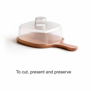 Masina de taiat branza Lacor 62004, din lemn de acacia, BPA-free, 21.5 x 18.5 cm - Img 5
