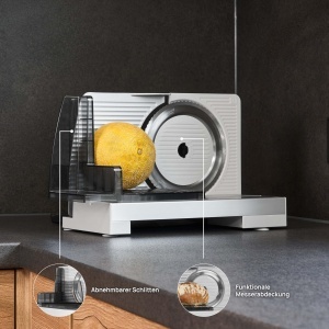 Masina de taiat electrica ritter compact 7, inox, putere mare, taiere precisa - Img 5