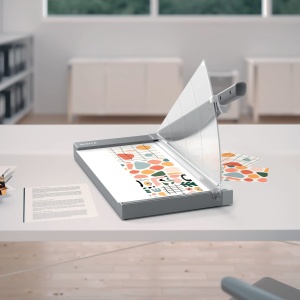 Masina de taiat Leitz Precision Office Pro A4, 25 foi, lama din otel inoxidabil - Img 6
