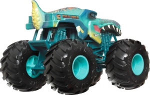 Masina de Teren Hot Wheels Monster Trucks MEGA WREX, 124, Die-Cast, Roti Mari - Img 2