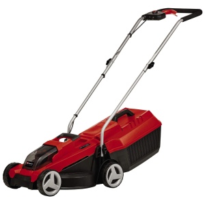Masina de tuns iarba cu acumulator Einhell GE-CM 18/32 Li-Solo Power X-Change (18 V, latime de taiere 32 cm, pana la 250 m2, fara perii, colector de iarba de 25 litri, inaltime de taiere 30-70 mm, fara baterie)