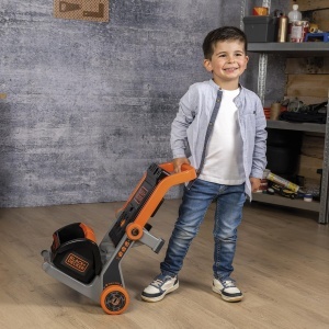 Masinuta de lucru Smoby BlackDecker 3-in-1 cu 19 accesorii, pentru copii de la 3 ani - Img 3