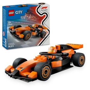Masinuta LEGO City F1 McLaren 60442 - Set de Constructie cu 86 Piese pentru Copii de la 6 Ani