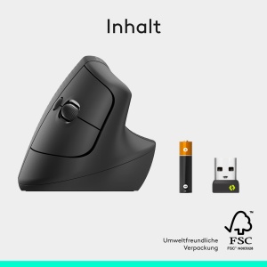 Maus ergonomic vertical Logitech Lift, pentru maini mici si medii, wireless, 4000 DPI - Img 10