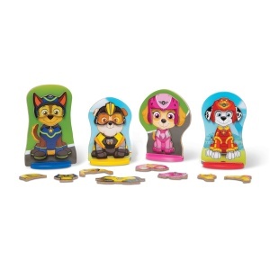 Melissa Doug PAW Patrol Set Magnetic din Lemn 64 Piese Figurine si Accesorii - Img 4