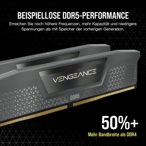 Memorie RAM DDR5 CORSAIR VENGEANCE 32GB (2x16GB) 6400MHz CL32 Gri - Img 3