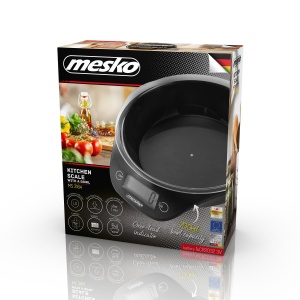 Mesko MS3164 Cantar de bucatarie digital cu bol 0.7 L, greutate maxima 5 kg/ 11 lb, afisaj LCD mare, cantar digital, precizie ridicata pana la 1g, functie tara, parcare automata, negru - Img 4