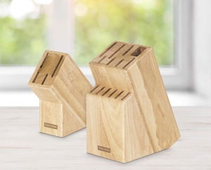 Messerblock Tescoma WOODY din lemn pentru 13 cutite, stabil si elegant - Img 2