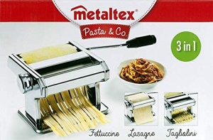 Metaltex 3 in 1 Producator de masini de paste Clema de masa din otel inoxidabil - Img 6