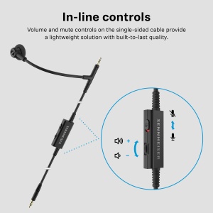 Microfon Ansteck Sennheiser HD 500 BAM cu Noise Cancelling, Negru - Img 5
