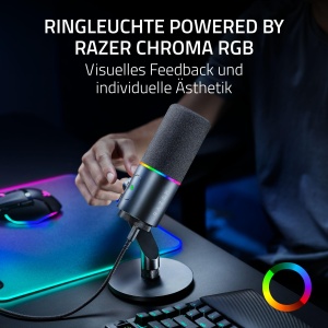 Microfon dinamic Razer Seiren V3 Pro, USB-C si XLR, 30mm, Negru - Img 7