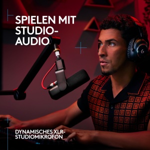 Microfon Gaming Logitech G Yeti Studio XLR ClearAmp Alb - Img 2