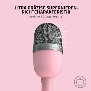 Microfon Razer Seiren Mini Quartz USB Compact Roz pentru Streaming - Img 3
