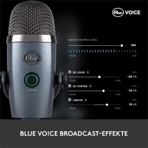 Microfon USB Blue Yeti Nano Negru Premium pentru Streaming si Podcasting - Img 4