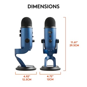 Microfon USB Logitech Blue Yeti Albastru Sunet Profesional - Img 10
