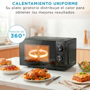 Microwaive Midea MMO-MMP01MZES, 20 Litri, 700 W, Negru - Img 8