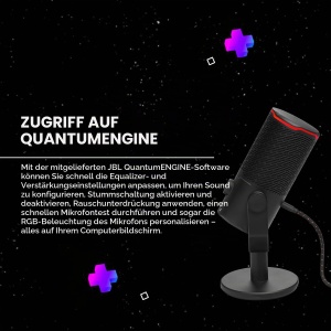 Mikrofon USB JBL Quantum Stream Studio cu 3 Condensatoare si 4 Moduri de Inregistrare, Negru - Img 4