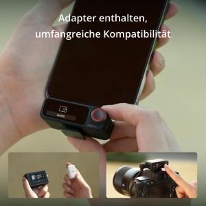 Mikrofon wireless DJI Mic 2, 1 transmitter 1 receptor, 250 m raza, negru - Img 8