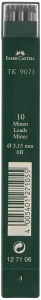 Mina grafit Faber-Castell TK 9071 6B, 3,15 mm, set 10 bucati