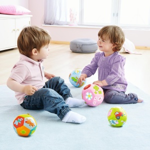 Minge HABA Babyball Tiere - Minge moale pentru copii de la 6 luni, cu motive de animale - Img 3