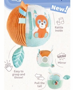 Minge moale Chicco My Sweet Doudou Panda Chameleon, cu activitati tactile, 0 luni - Img 7