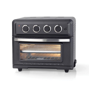 Mini cuptor cu friteuza cu aer Cuisinart | 7 in 1: Prajire, prajire, coacere, gratar, paine prajita, prajire si mentinere calda | 2 setari de caldura, capacitate mare de 17L | 30% mai rapid | Eficient energetic - Img 1