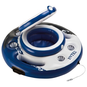 Mini-frigider flotant Intex 56822NP, 89 cm, 5 suporturi pahare, multicolor