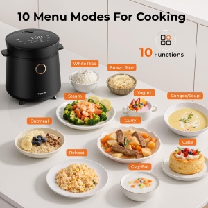 Mini Reiscocher TOKIT 1,5L pentru 1-2 Persoane, 9 Functii, Design Compact - Img 5