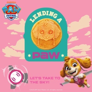 Mini Waffeleisen Bestron APP500SHP Paw Patrol Design Skye Culoare Roz - Img 3