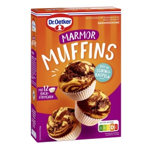 Mix de prajituri Dr. Oetker Marmor-Muffins, 8 x 320 g, pentru 12 muffins