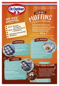 Mix pentru Muffins Dr. Oetker, 4 x 335 g, 12 Muffins cu Ciocolata - Img 2