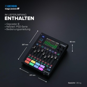 Mixer audio BOSS Gigcaster 8, 8 canale, interfata USB, efecte vocale - Img 6
