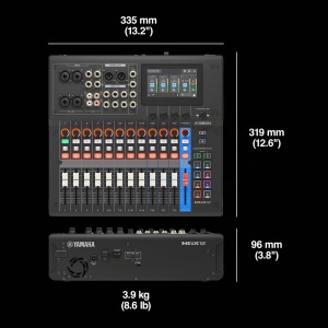 Mixer audio digital Yamaha MGX12, 4 mono, 4 stereo, Bluetooth, negru - Img 11