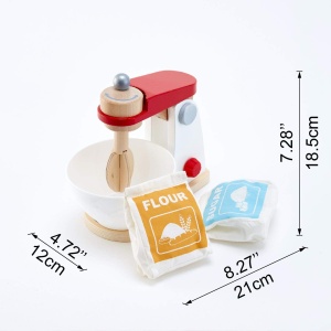 Mixer de jucarie Hape E3147 din lemn alb pentru creativitate - Img 5