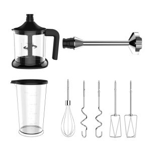 Mixer de mana Gastroback 40983 500W 5 viteze Turbo accesorii multiple argintiunegru - Img 2