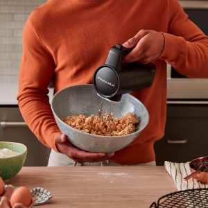 Mixer de mana KitchenAid Go 5KHMR700BM fara fir 7 viteze negru - Img 8