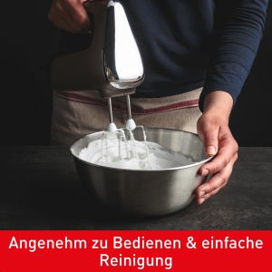 Mixer de mana Tefal Power Mix Silence HT650E 600W motor silentios Turbo gri - Img 5